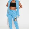 Fashion Nova Matching Separates Minions Graphic Jogger Pant - Blue