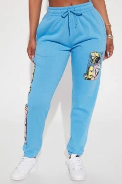 Fashion Nova Matching Separates Minions Graphic Jogger Pant - Blue