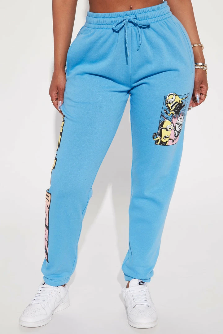 Fashion Nova Matching Separates Minions Graphic Jogger Pant - Blue