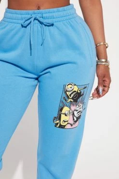 Fashion Nova Matching Separates Minions Graphic Jogger Pant - Blue
