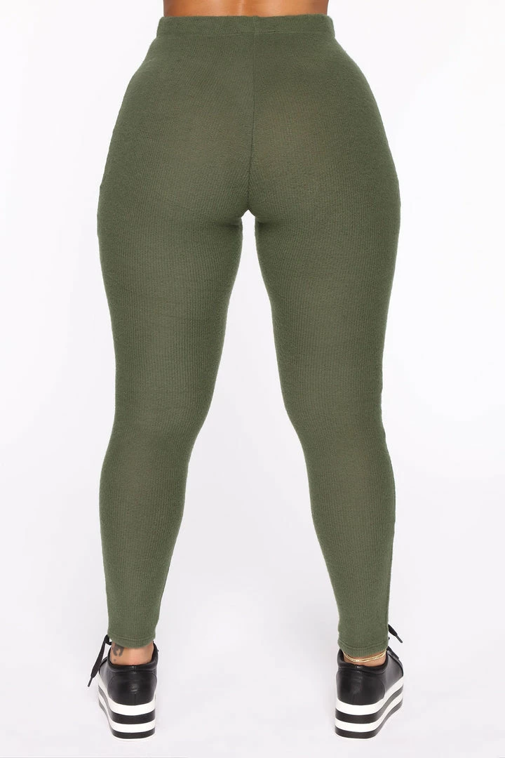 Fashion Nova Legging Sets Cutting Corners Legging Set - Olive