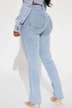 Fashion Nova Darling Seamed Skinny Jeans - Light Wash Matching Separates