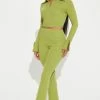 Fashion Nova Wide Leg Sets Tia Pant Set - Green