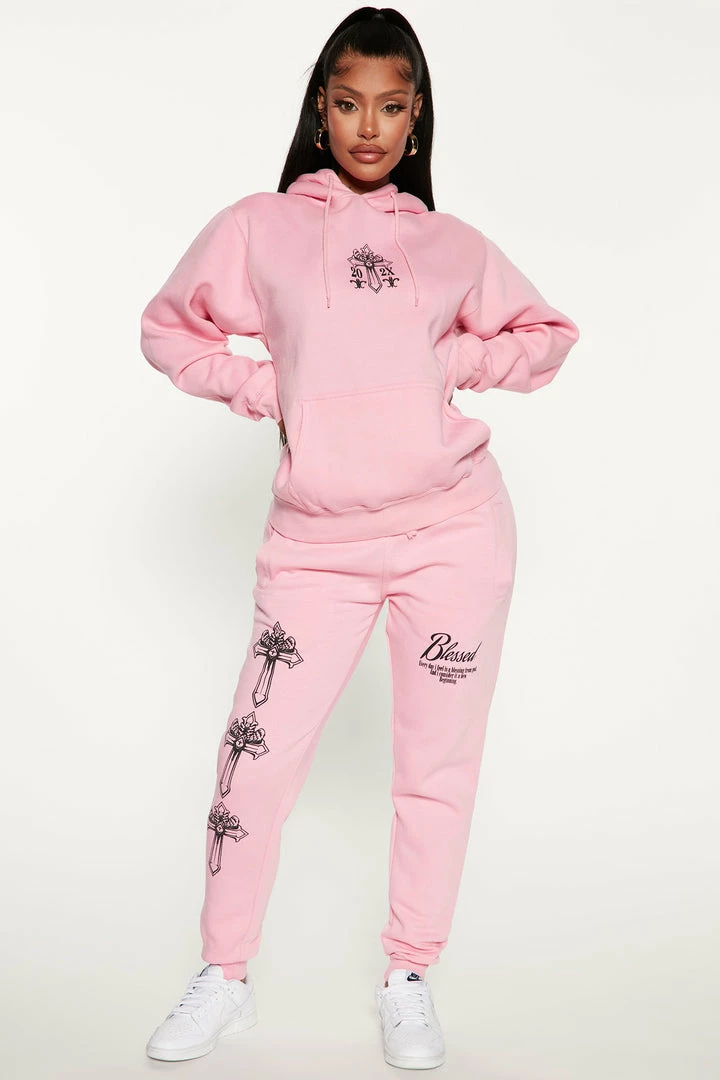 Fashion Nova Matching Separates Best Behavior Hoodie - Pink