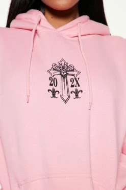 Fashion Nova Matching Separates Best Behavior Hoodie - Pink