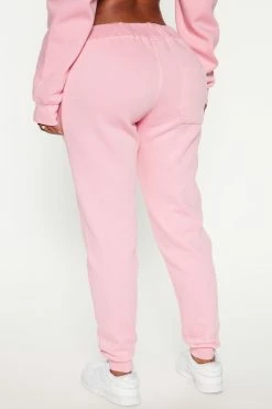 Fashion Nova Best Behavior Jogger Pant - Pink