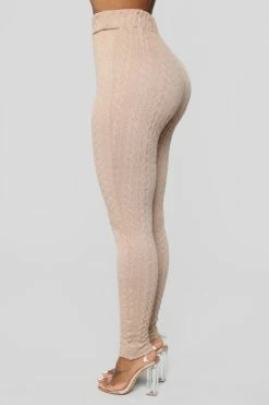 Fashion Nova Mountain Dreams Pant Set - Taupe Legging Sets