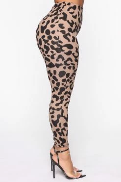 Fashion Nova Chelsea Leopard Legging Set - Brown/Combo