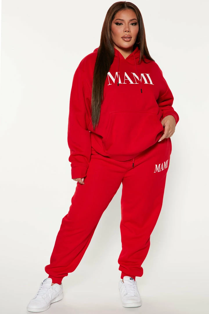 Fashion Nova Family Goals Women's Mami Hoodie - Red Matching Separates