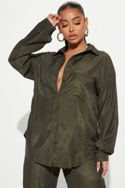 Fashion Nova Anita Pant Set - Olive