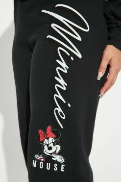 Fashion Nova Minnie Mouse Jogger Pant - Black Matching Separates