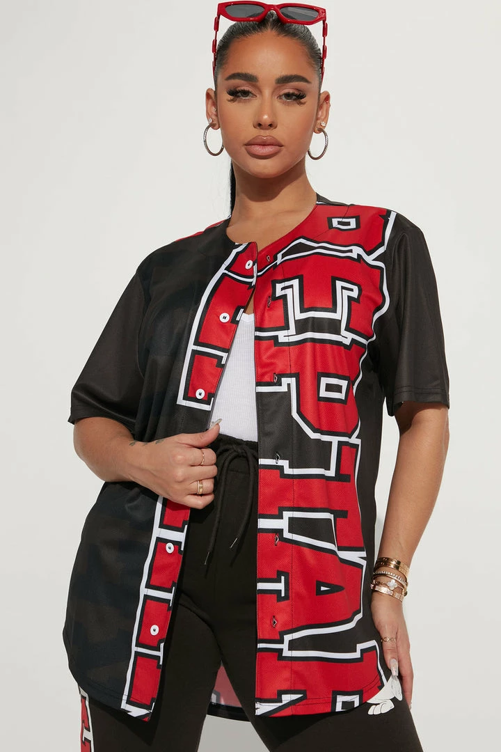 Fashion Nova Reptar Front And Back Screen Jersey Tee - Black Matching Separates