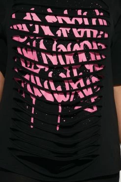 Fashion Nova Legging Sets Distressed Again Legging Set - Black