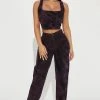 Fashion Nova Standing Out Mid Rise Boyfriend Jean - Purple Matching Separates