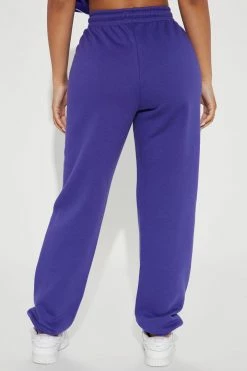 Fashion Nova Los Angeles Jersey Jogger - Purple