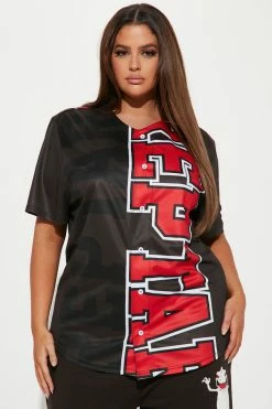 Fashion Nova Reptar Front And Back Screen Jersey Tee - Black Matching Separates