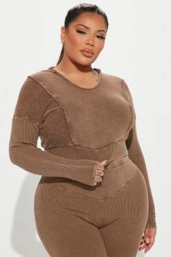 Fashion Nova Legging Sets Naomi Legging Set - Brown