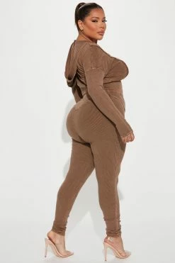 Fashion Nova Legging Sets Naomi Legging Set - Brown