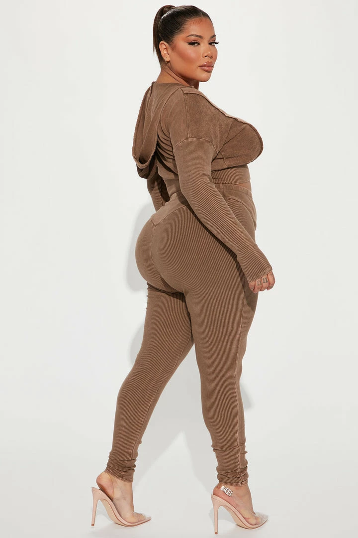 Fashion Nova Legging Sets Naomi Legging Set - Brown