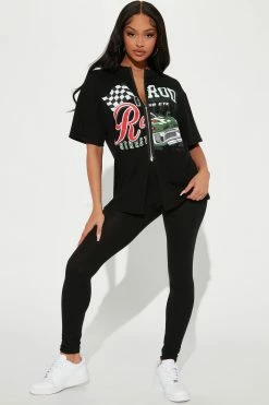 Fashion Nova Always First Legging Set - Black