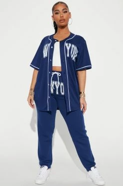 Fashion Nova Love For New York Jogger - Navy