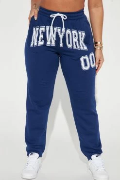 Fashion Nova Love For New York Jogger - Navy