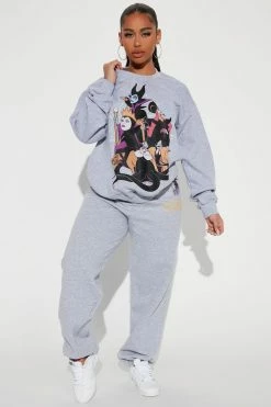 Fashion Nova Disney Villains Jogger Pant - Grey Matching Separates