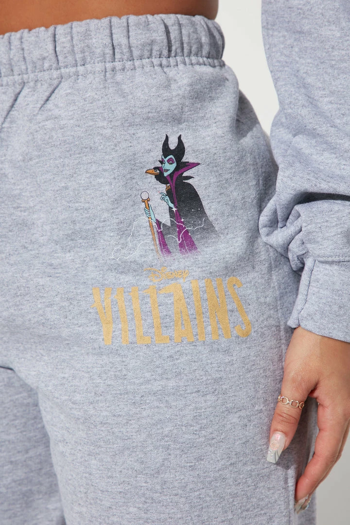 Fashion Nova Disney Villains Jogger Pant - Grey Matching Separates