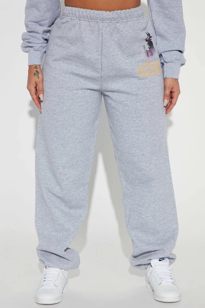 Fashion Nova Disney Villains Jogger Pant - Grey Matching Separates
