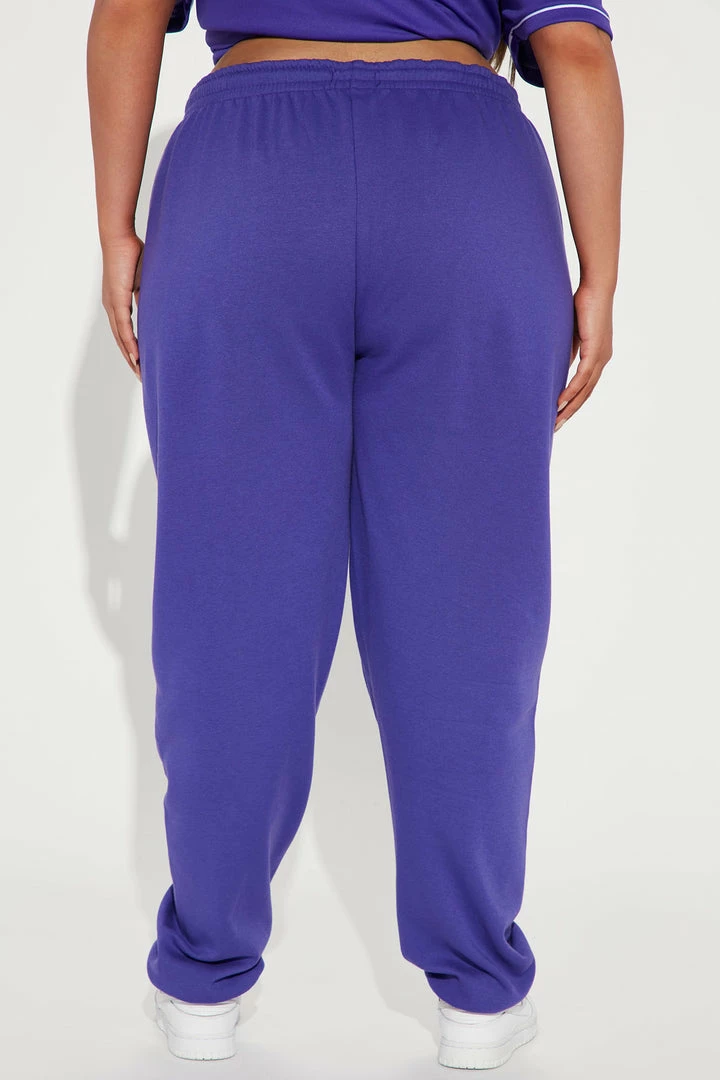 Fashion Nova Los Angeles Jersey Jogger - Purple