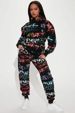 Fashion Nova Matching Separates Tough Act To Follow Hoodie - Black