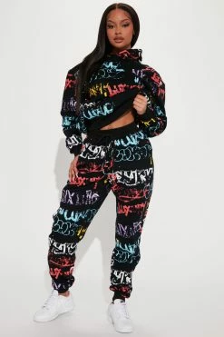 Fashion Nova Tough Act To Follow Jogger - Black Matching Separates