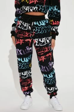 Fashion Nova Tough Act To Follow Jogger - Black Matching Separates