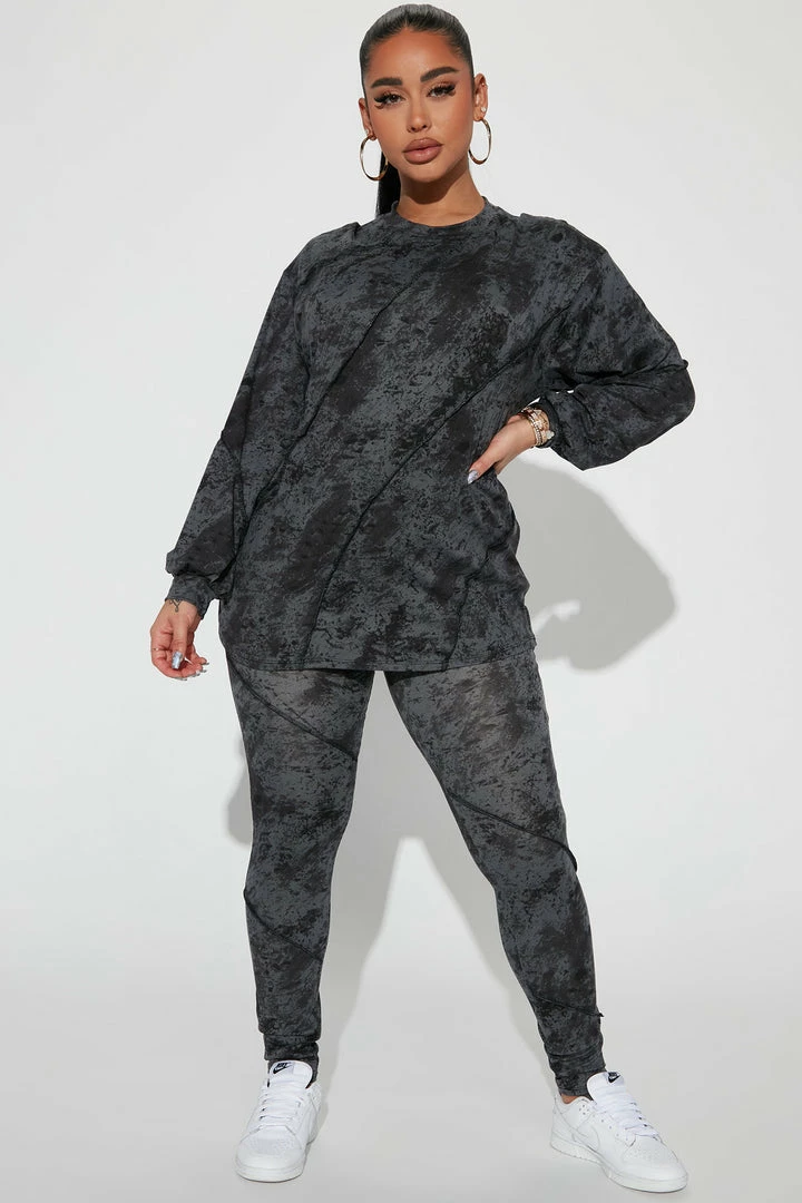 Fashion Nova Legging Sets Here With Chelsea Legging Set - Black