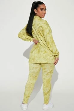 Fashion Nova Legging Sets Chelsea Is Here Legging Set - Lime