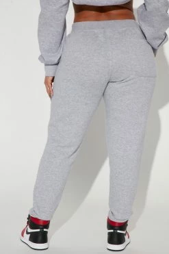 Fashion Nova Matching Separates Ruthless Rebel Jogger - Heather Grey