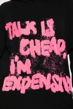 Fashion Nova I'm Expensive Legging Set - Black