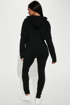 Fashion Nova I'm Expensive Legging Set - Black