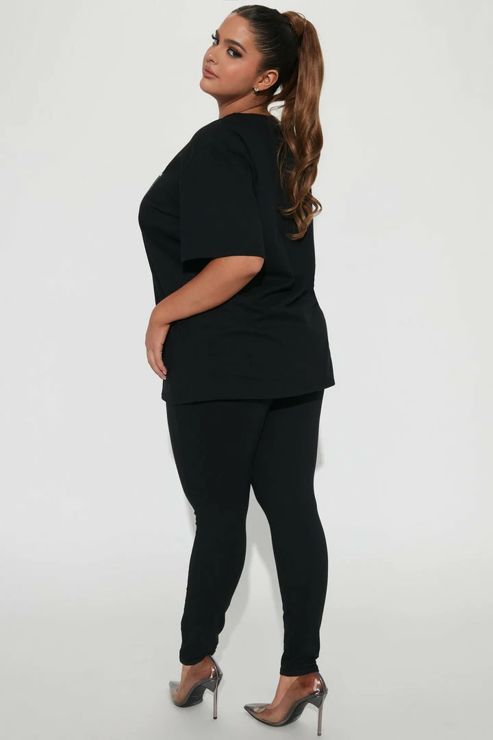 Fashion Nova Legging Sets Hot Rod Legging Set - Black