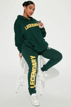 Fashion Nova Worldwide Legends Hoodie - Green Matching Separates