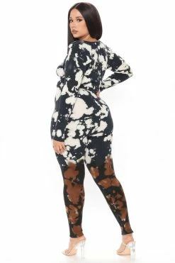 Fashion Nova Best Of Both Worlds Legging Set - Black/combo