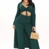 Fashion Nova Wide Leg Sets Come Get It 3 Piece Pant Set - Hunter