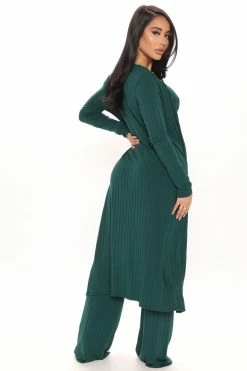 Fashion Nova Wide Leg Sets Come Get It 3 Piece Pant Set - Hunter