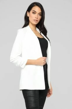 Fashion Nova The Celine Blazer - Ivory Matching Separates