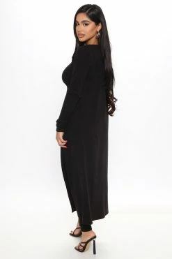 Fashion Nova Movin' On Ribbed 3 Piece Legging Set - Black Legging Sets