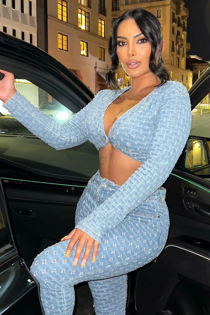 Fashion Nova Matching Separates Best Wishes Denim Jacket - Light Wash