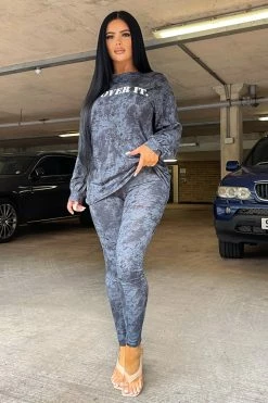 Fashion Nova Legging Sets Chillin Legging Set - Black