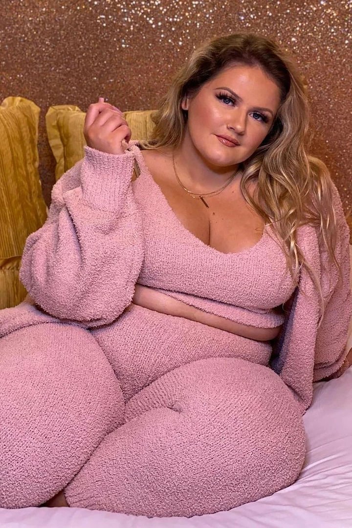 Fashion Nova Living In It 3 Piece Legging Set - Pink Legging Sets