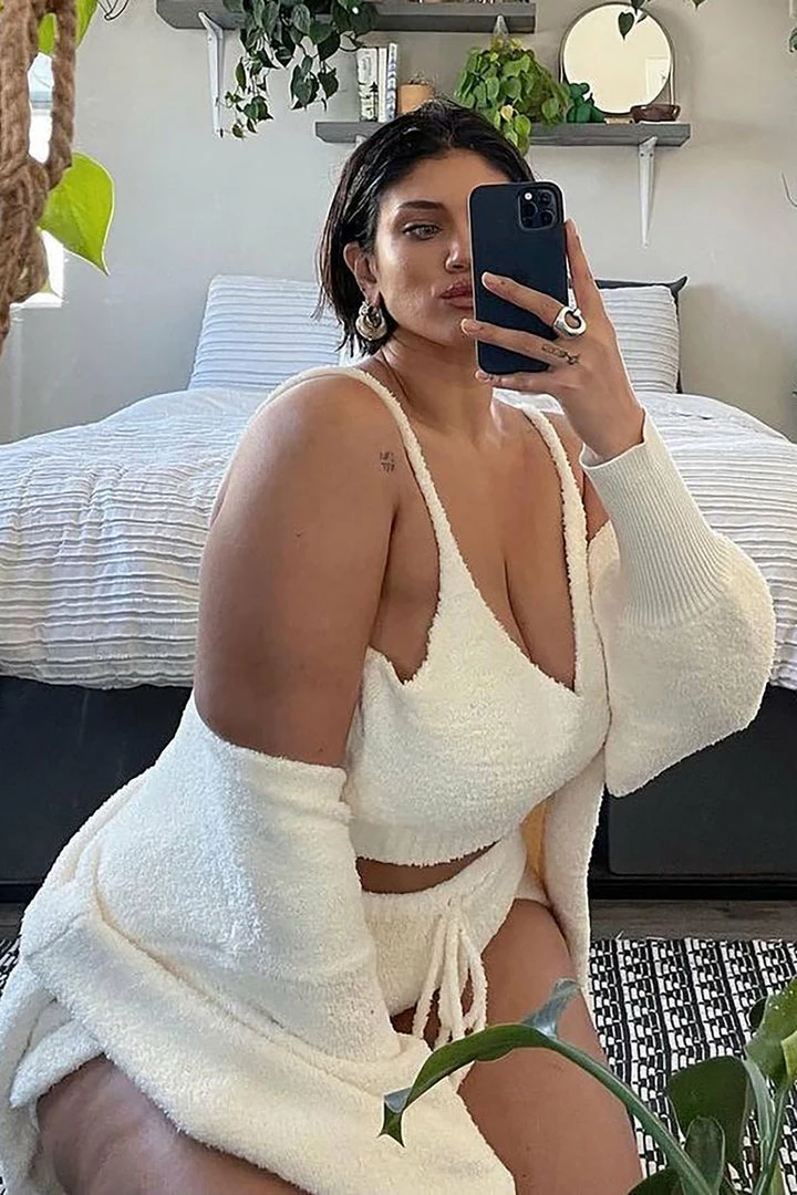Fashion Nova Living In It Cozy 3 Piece Set - Ivory Sweater Sets