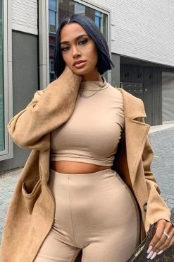 Fashion Nova Legging Sets Meet At My Favorite Spot Legging Set - Taupe